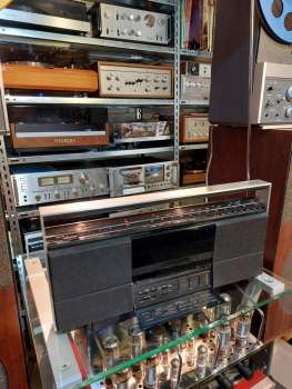 Preview: B+O Beosystem 10 tragbares Radio mit Kassette Dänemark 1989 in Alu silber Top Zustand